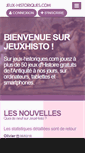 Mobile Screenshot of jeux-historiques.com